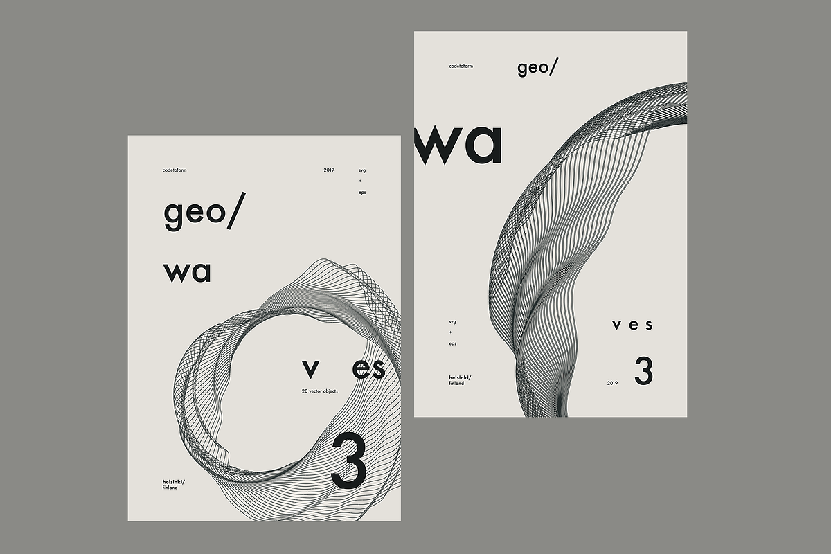 GEO_WAVES3 Vector Pack, a Background Graphic by codetoform (Photo 4 of 17)
