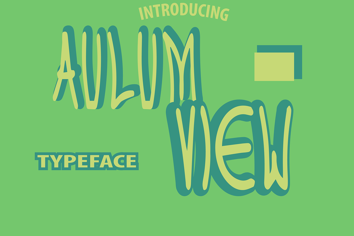 Aulumview, a Font by Wana Studio (Photo 4 of 6)