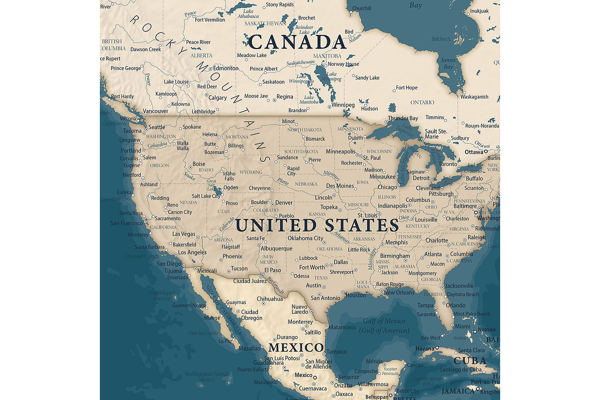 Vector World Map - Large&Detailed, a Graphic by PorcuPen Works (Photo 4 of 6)