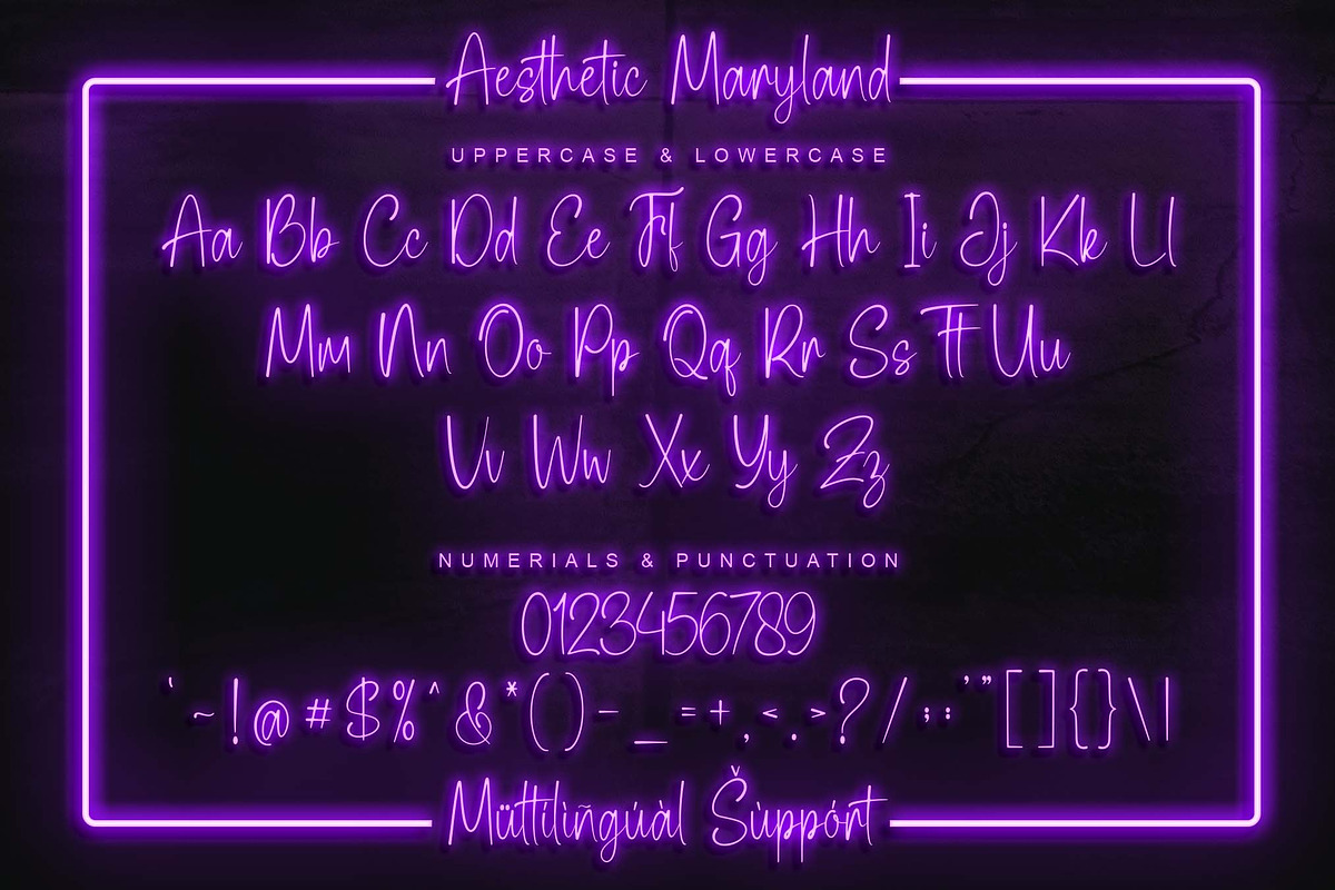 Aesthetic Maryland | Handwritten, a Handwritten Font by Aveni Letter Type (Photo 9 of 12)