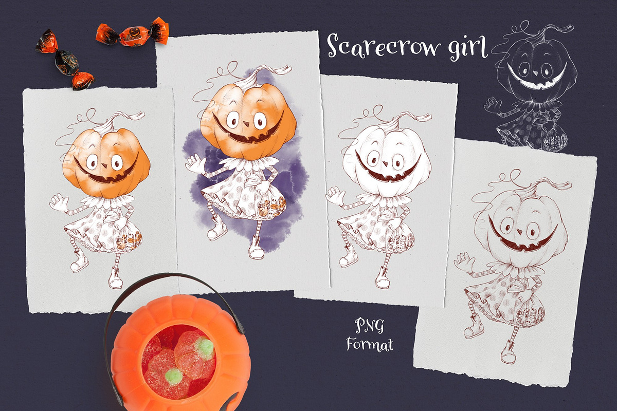 Trick or treat?, a Decorative Illustration by Yuliya Art (Photo 2 of 19)