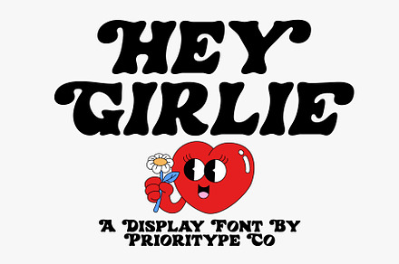 Hey Girlie - Display Font, a Serif Font by Prioritype Co