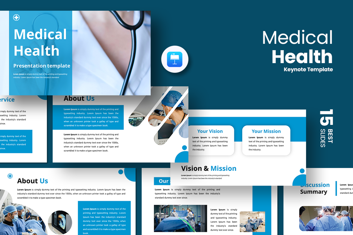 Modern Medical - Keynote Template, a Presentation Template by QR Design Studio (Photo 1 of 3)