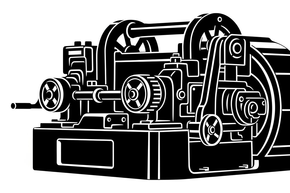 Bold industrial machine silhouette, an Illustration by Amazin_art (Photo 29 of 31)