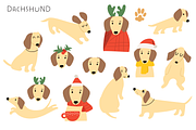 Christmas woof. Cute dogs collection, an Animal Illustration by cutelevindesign (Thumbnail 4 of 16)