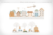 LITTLE TRAVELERS vector set, an Animal Illustration by erasovas (Thumbnail 15 of 19)