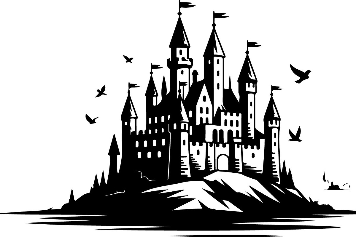 Medieval Castle Silhouette Bundle, an Illustration by Designs_River (Photo 7 of 9)