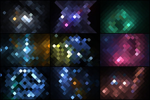 50 Pixel Mosaic Backgrounds