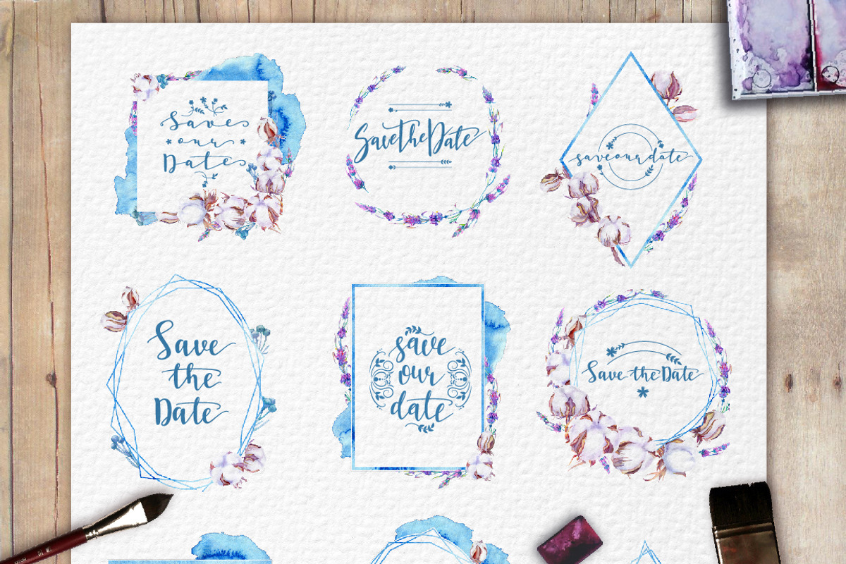 Lavender and cotton watercolor set, a Decorative Illustration by artabramova (Photo 7 of 10)