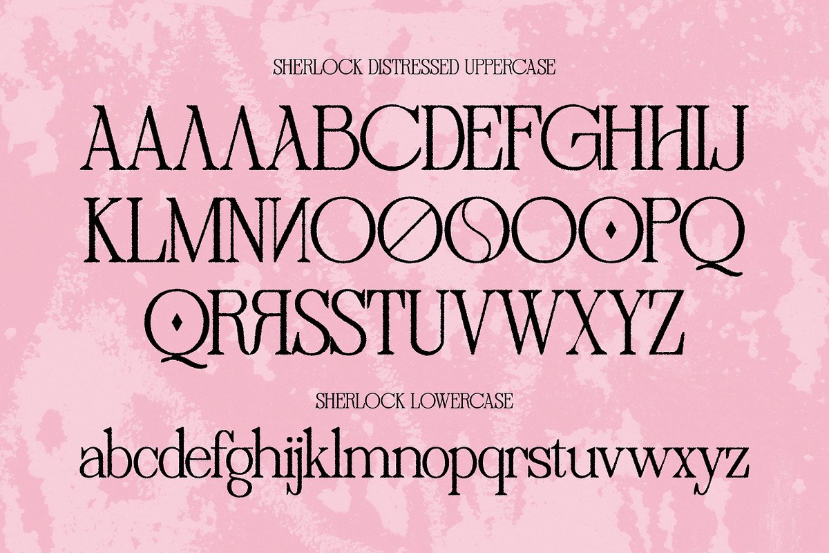 Distressed Sherlock – Elegant Serif, a Serif Font by Mahesans Co (Photo 7 of 10)