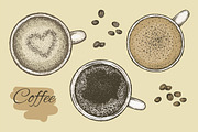 Coffee Vector Set, an Object Graphic by Eugenia Hauss Design (Thumbnail 1 of 2)