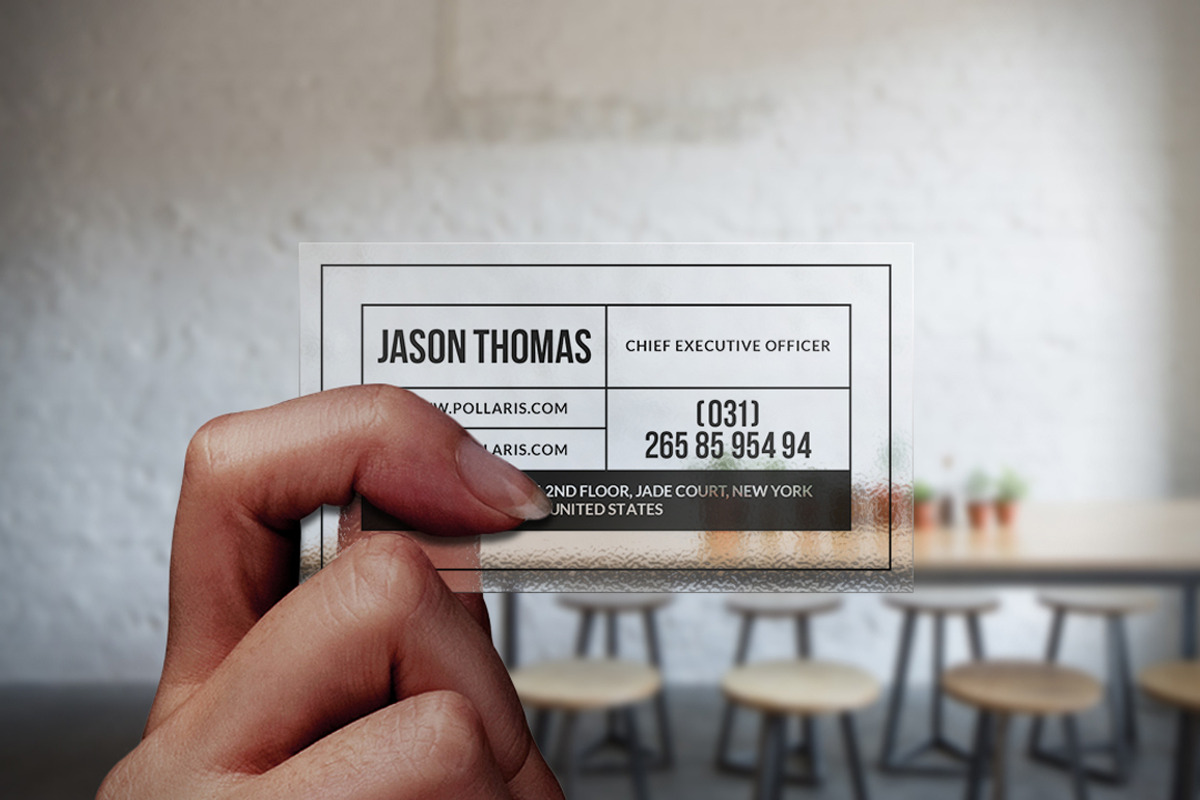 Simple Transparent Business Card, a Business Card Template by Marvel (Photo 3 of 5)