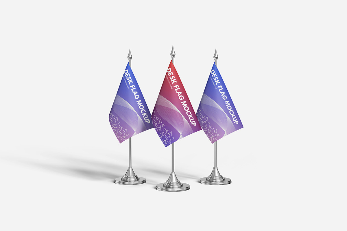 Desk Flag Mockup, a Product Mockup by Indah (Photo 5 of 6)
