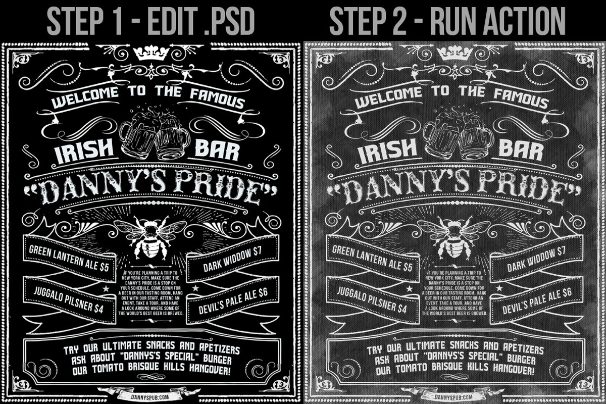 Sketched Chalkboard Menu Design Kit, a Flyer Template by the little wonder shop (Photo 2 of 7)