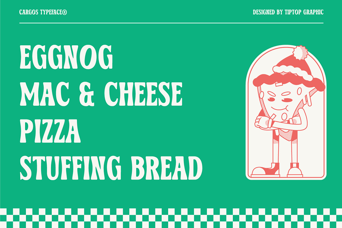 Cargos – Retro Flare Rounded Display, a Sans Serif Font by Tiptop Graphic (Photo 3 of 10)