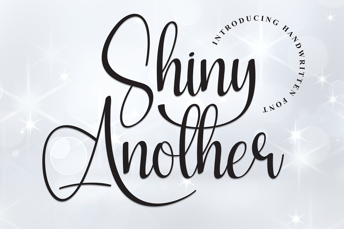 Shiny Another | Script Font, a Handwritten Font by Scratchones (Photo 1 of 9)