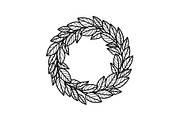 Leaf Laurel Wreath Frame Bundle, an Illustration by Gaye Art (Thumbnail 23 of 51)
