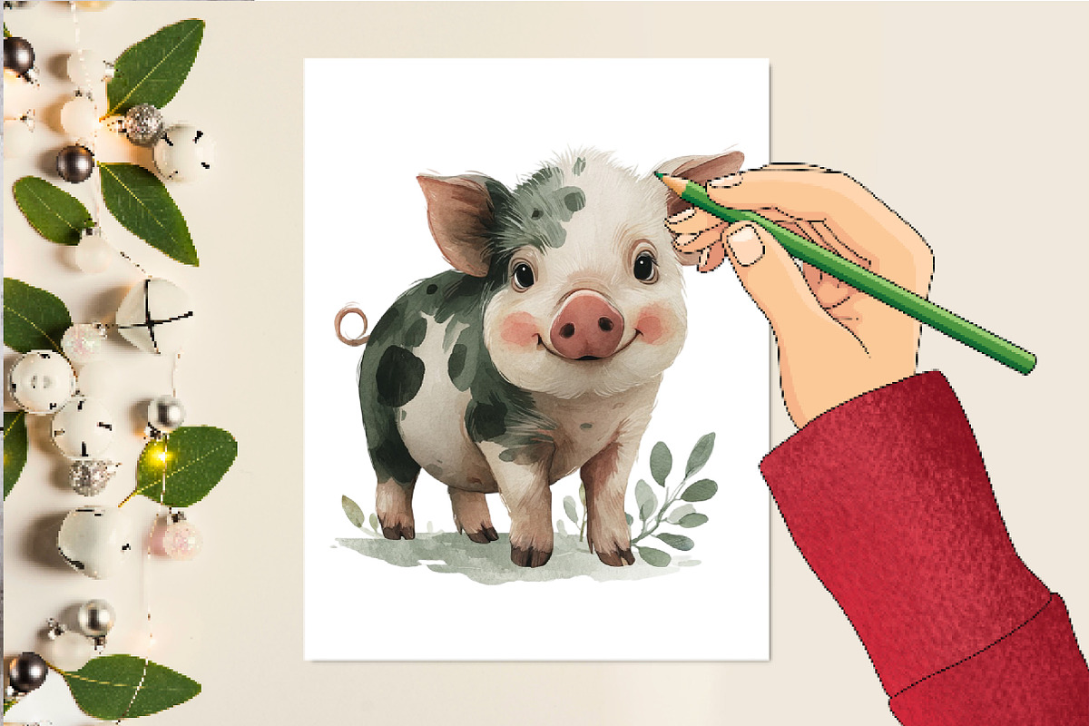 Forest Animals and Nature Clipart, an Illustration by DreamCafeArt (Photo 6 of 6)