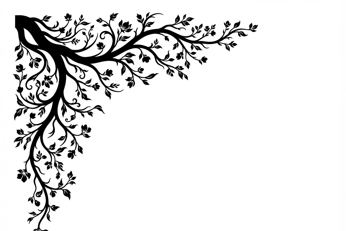 50 Tree Branch Corner Silhouette, a Decorative Illustration by Amazin_art (Photo 43 of 46)