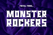Monsta Rocka - a monster rocker font, a Font by Little Type Factory (Thumbnail 14 of 14)