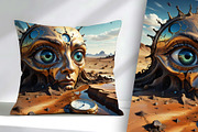 Alien in the Desert, a Person Illustration by Sharon Schwalbe (Thumbnail 4 of 4)
