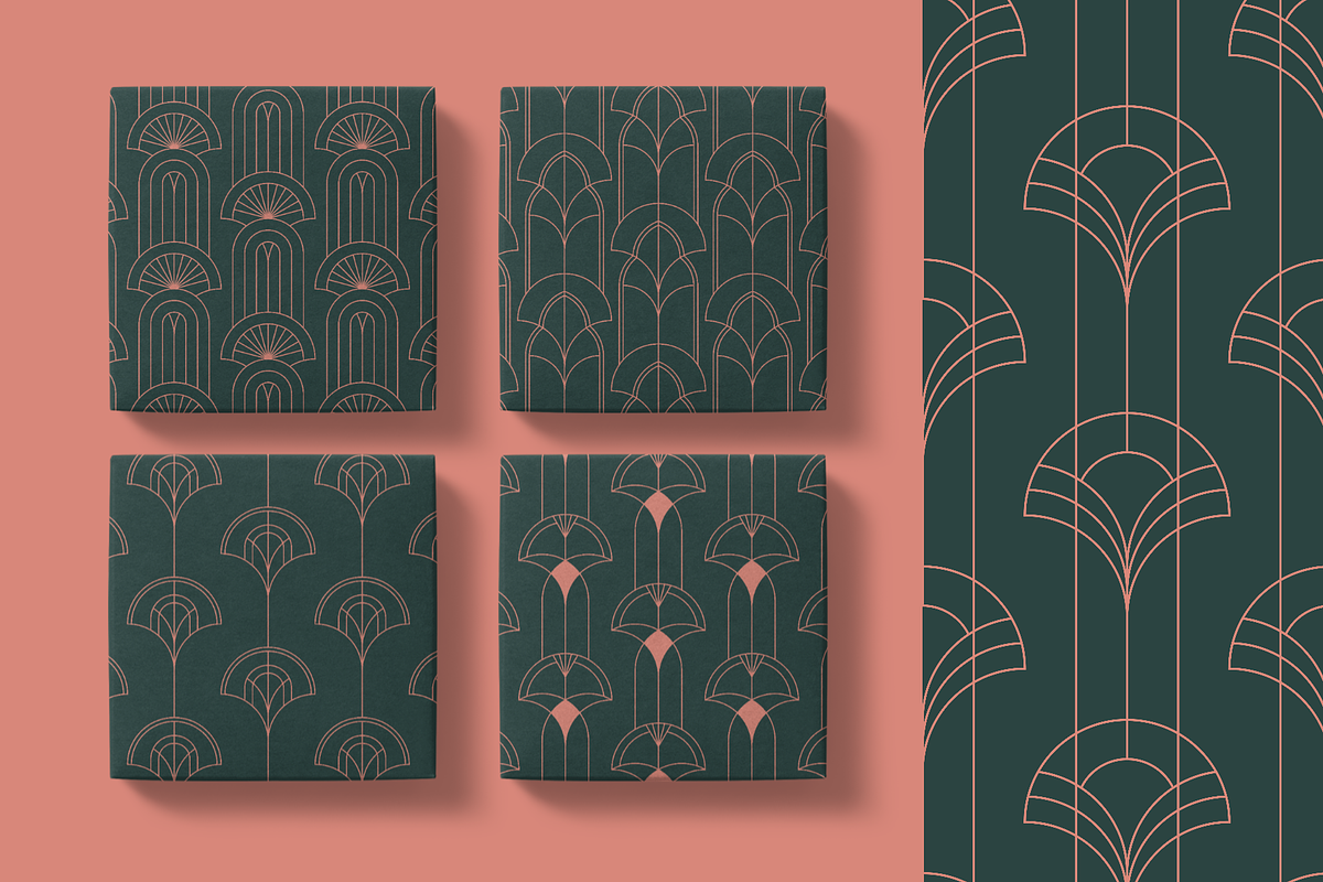 FishScale ArtDeco Patterns V5, a Pattern Graphic by Firowerk (Photo 2 of 7)