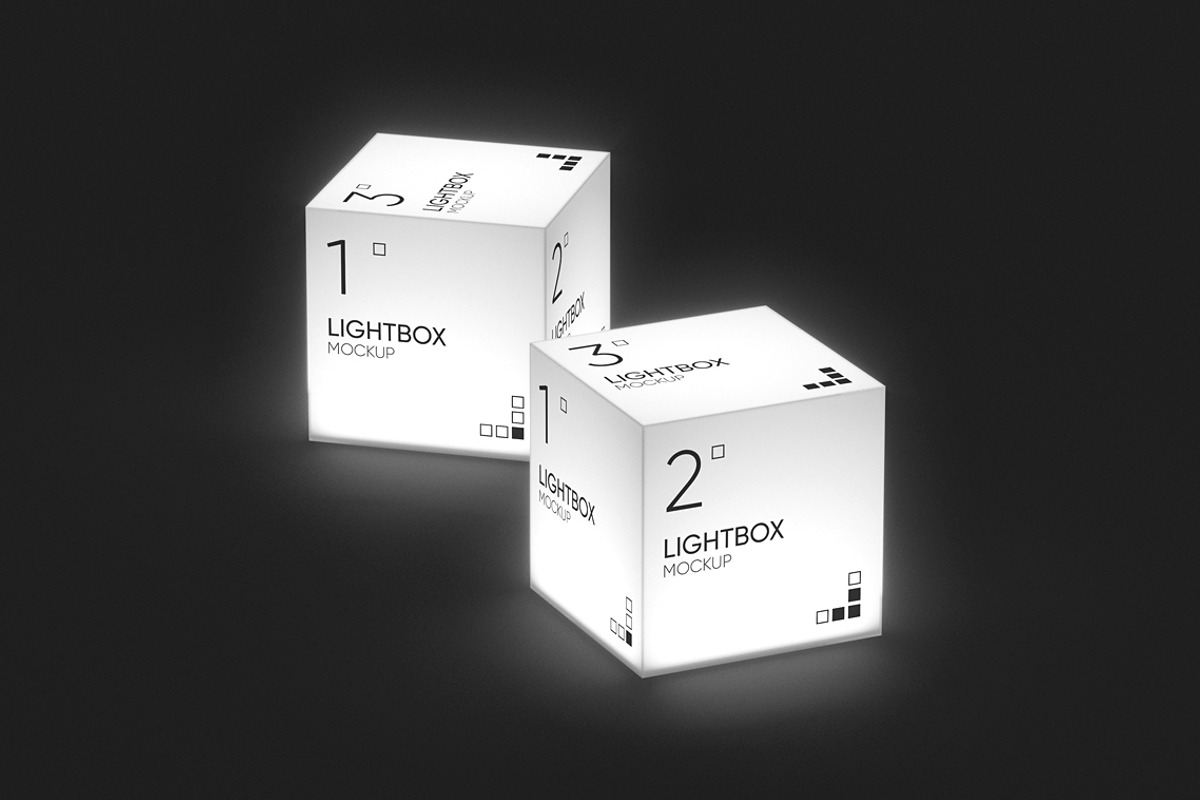 Light Box Mockup, an Advertising Mockup by WebAndCat (Photo 6 of 10)