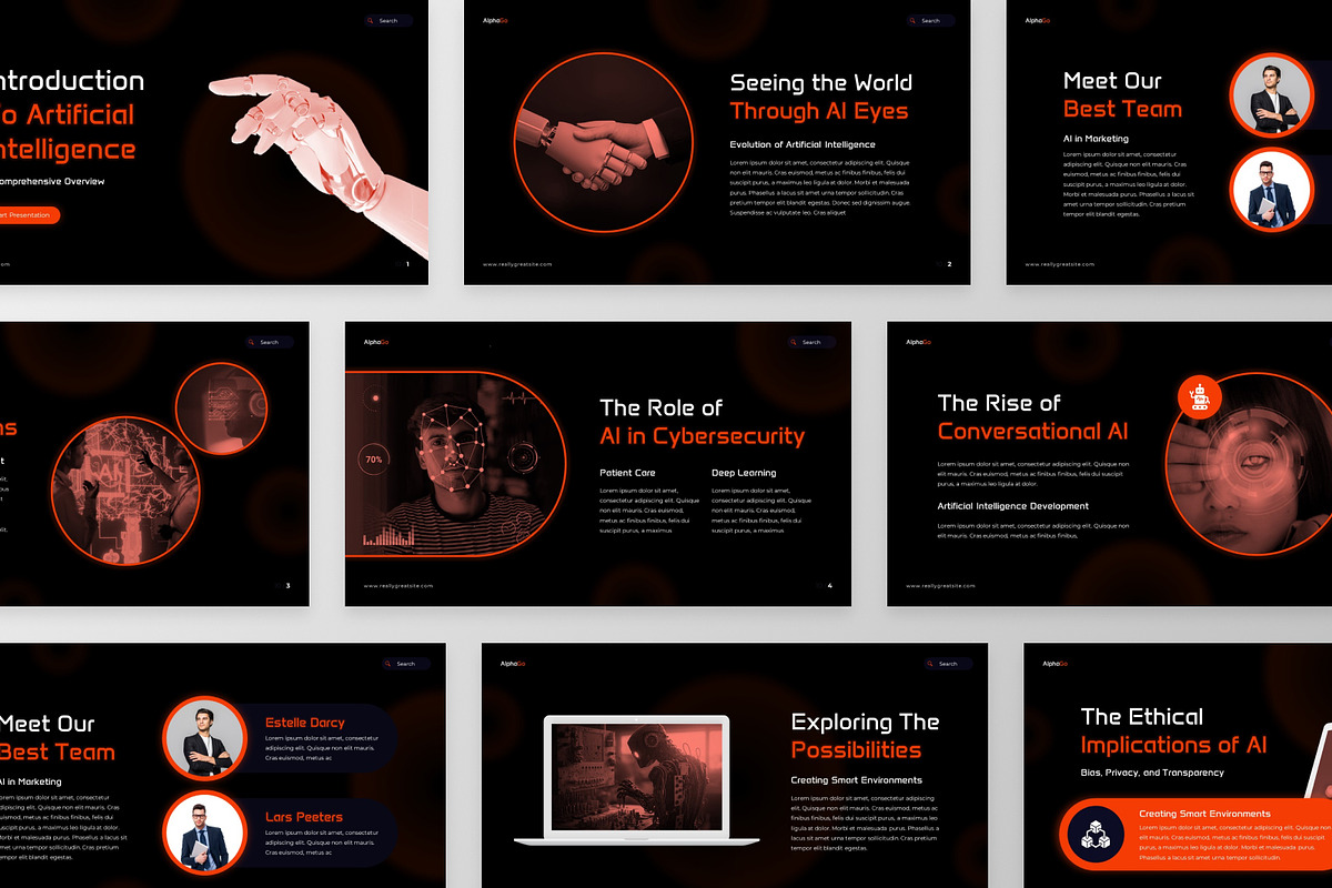 AlphaGo - Artificial Intellegence, a Presentation Template by GraphauseProject (Photo 3 of 6)
