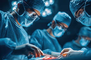 Surgical Team Performing Complex Ope, a Photo by Pixeness Studio