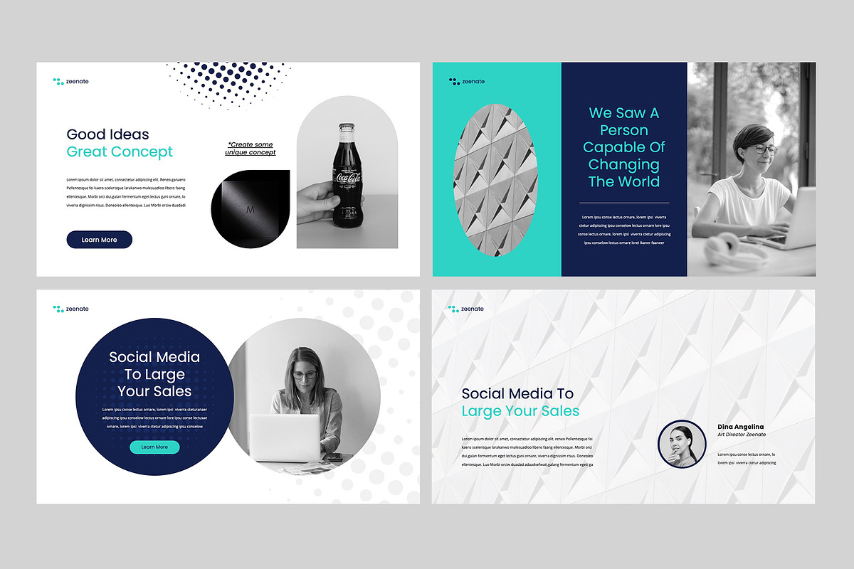ZEENATE - Powerpoint Template, a Presentation Template by rgbryand