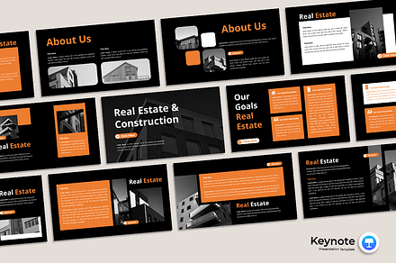 Real Estate & Construction - Keynote, a Presentation Template by Iqsiart Studio
