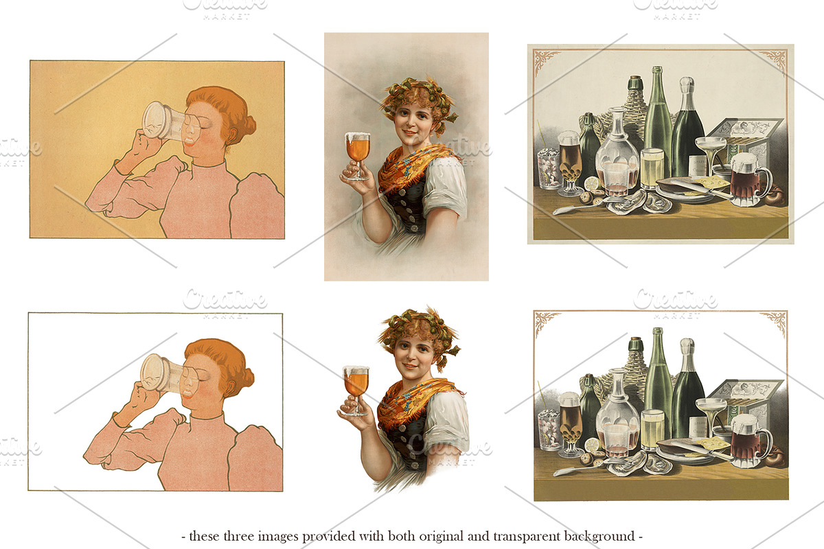 Vintage Restaurant & Tavern Graphics, a Food Illustration by Blue Line Design (Photo 4 of 16)