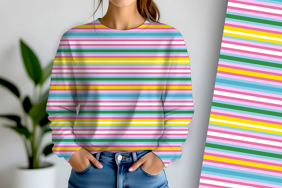 Summer Sun Stripe Seamless Repeat, a Pattern Graphic by Sharon Schwalbe (Photo 2 of 6)