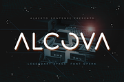 Alcova - Futuristic Cosmic Font, a Sans Serif Font by Alberto Fontense (Thumbnail 1 of 5)