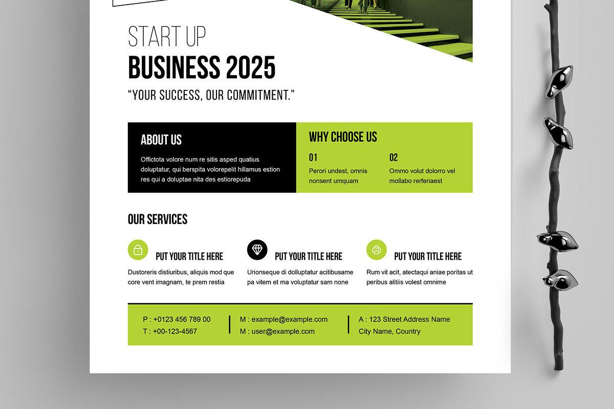 Corporate Business Flyer Template, a Flyer Template by MightyDesign (Photo 5 of 8)