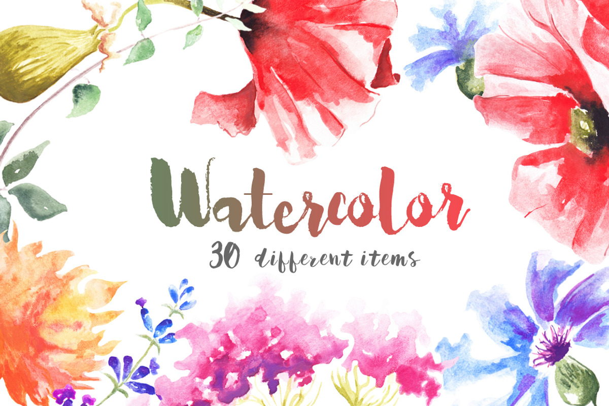 Watercolour Mockups, an Illustration by Renovatio (Photo 1 of 6)