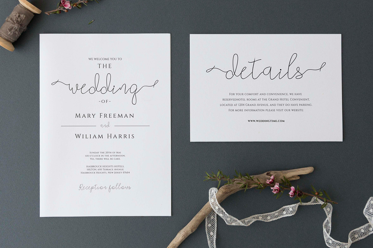Elegant Wedding Invitation Set, a Templates & Theme by DevineWedding (Photo 1 of 4)