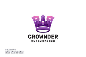 Crown Gradient Logo Design, a Branding & Logo Template by yuanesei
