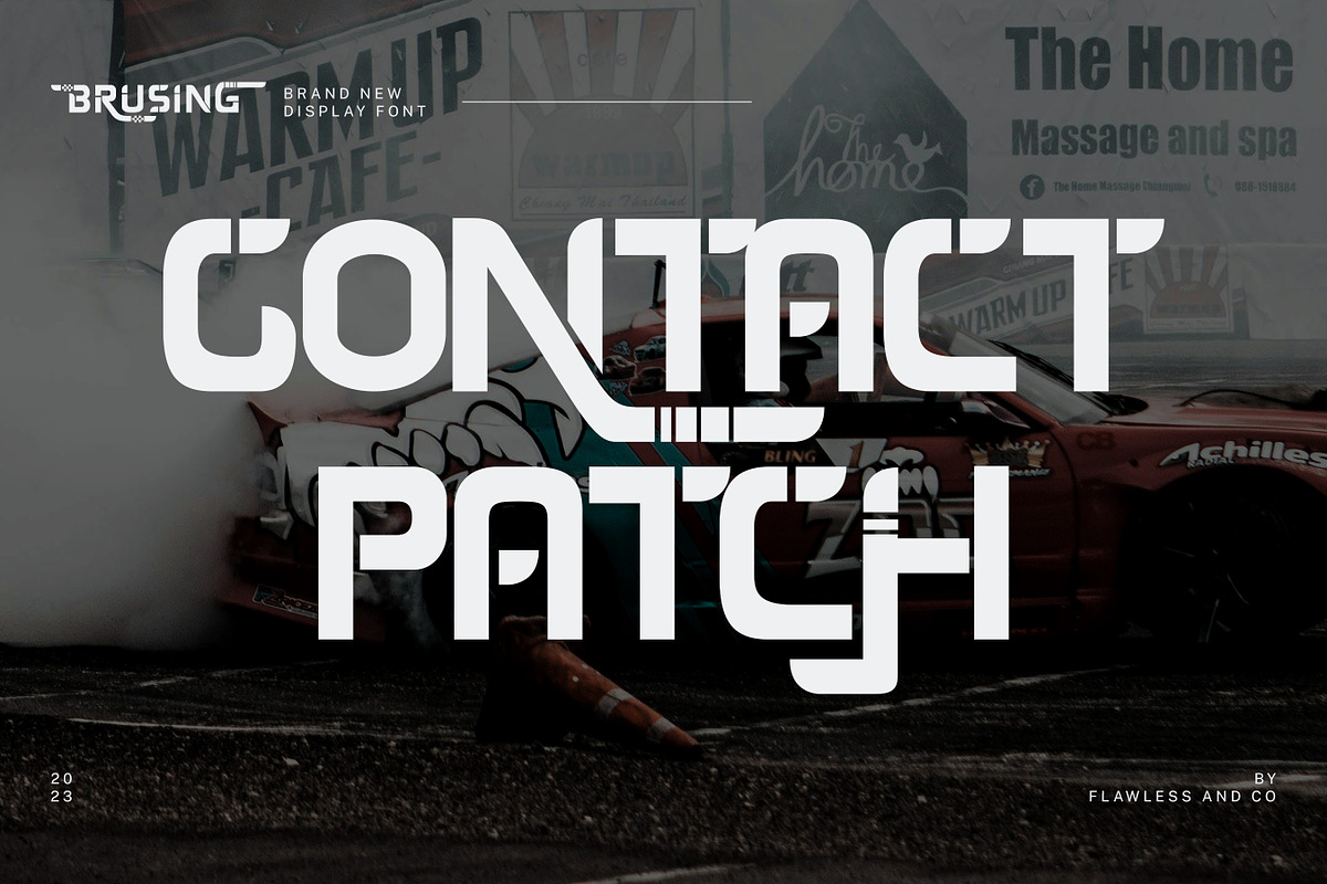 Brusing - Sports Display Font, a Sans Serif Font by Flawless And Co (Photo 5 of 10)