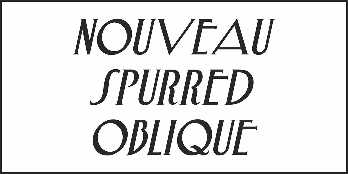 Nouveau Spurred JNL, a Serif Font by Jeff Levine Fonts (Photo 4 of 5)