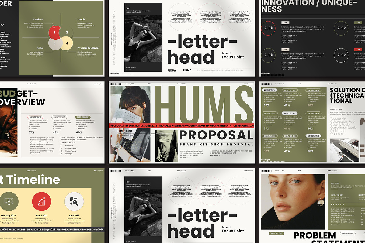 Brand Proposal Presentation Template, a Presentation Template by Aura Agency (Photo 4 of 7)