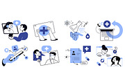 Healthcare and medical illustrations, an Illustration by PureSolution (Thumbnail 3 of 6)