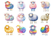 Cute Sheep Watercolor Sublimation, a Graphic by CitraGraphics (Thumbnail 3 of 5)