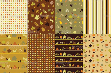 Warm Fall Vector Pattern Pack