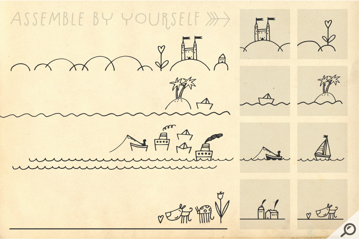 Hallo Hallo - HandDrawn Font Package, a Sans Serif Font by Vitek Graphic (Photo 12 of 15)