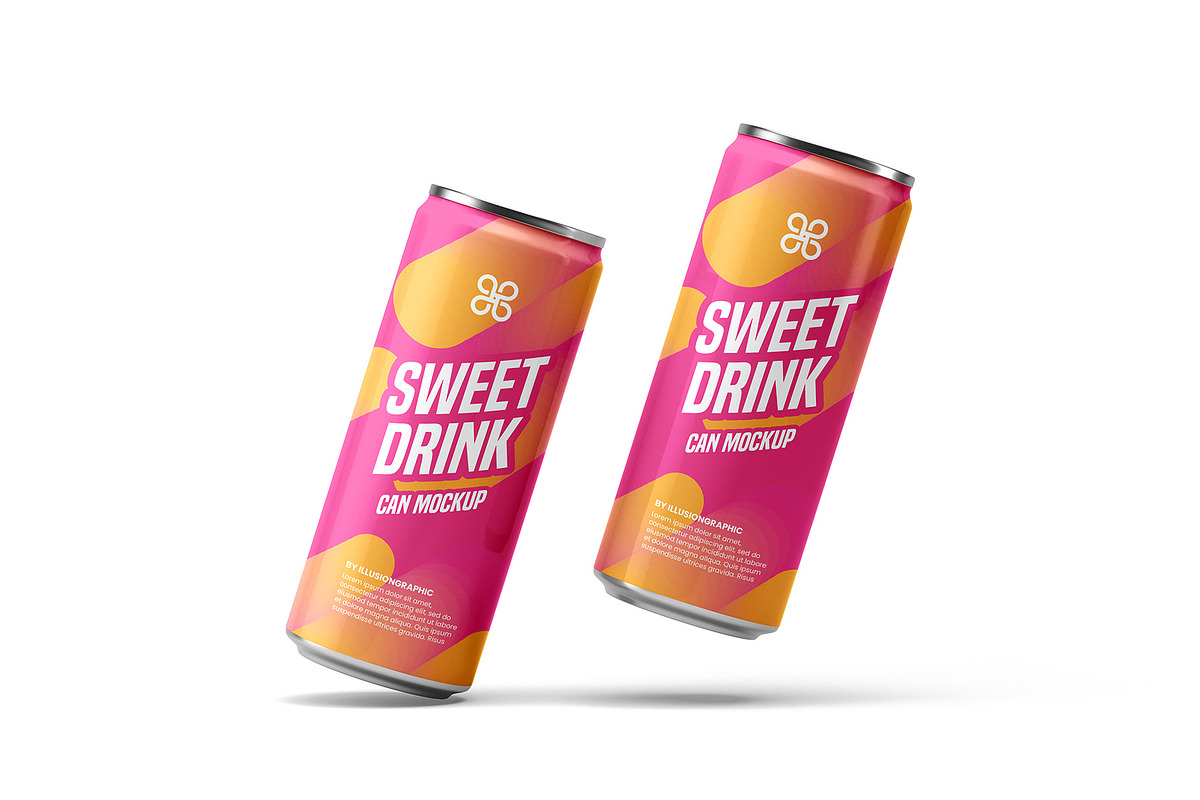 Can Mockup - 9 Views, a Packaging Mockup by Illusiongraphic (Photo 3 of 20)
