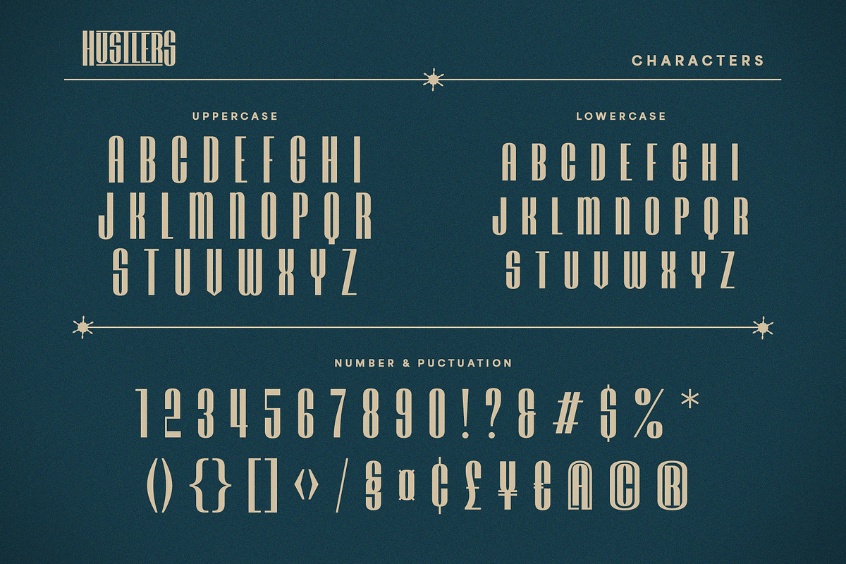 Hustlers - Art Deco Font, a Sans Serif Font by Krismagraph (Photo 6 of 12)