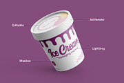 Ice Cream Tub Mockup, a Packaging Mockup by RamStudio2 (Thumbnail 4 of 14)