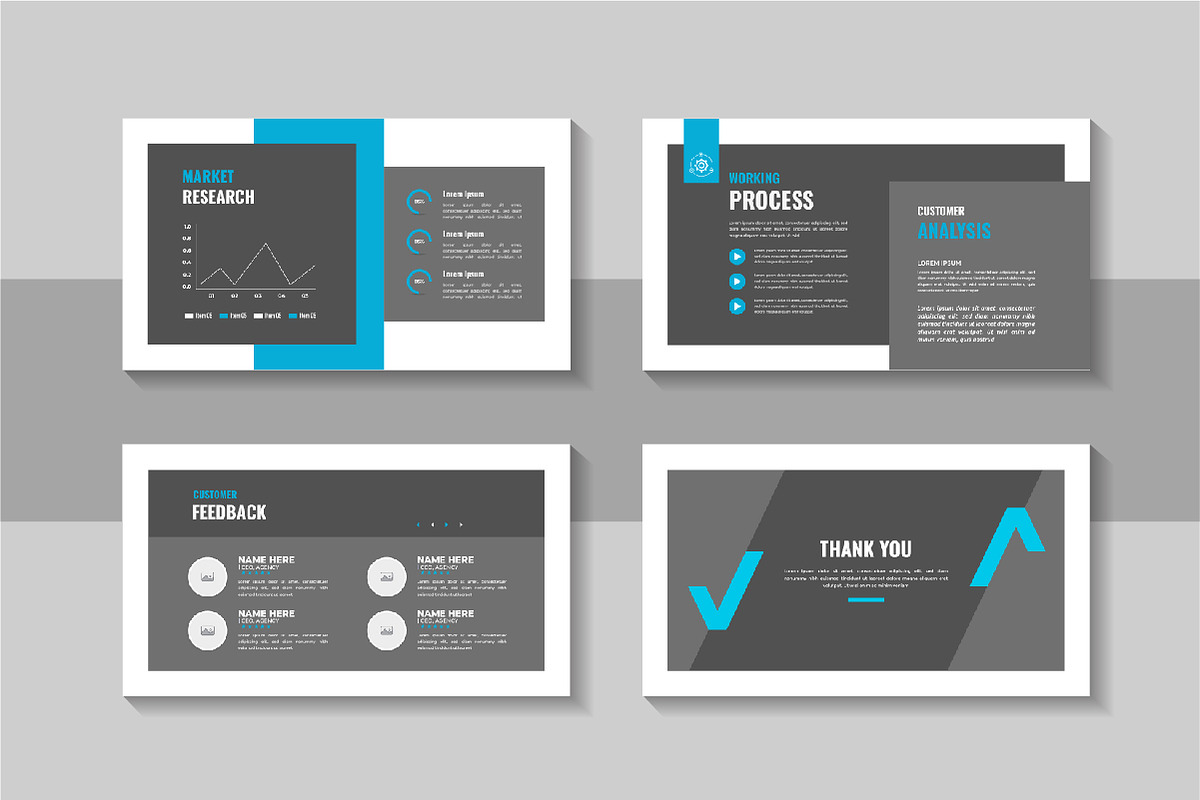 Simple Business Plan Slide Template, a Presentation Template by Pavel_design (Photo 4 of 4)