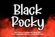 Black Rocky, a Blackletter Font by Letterafa Studio (Thumbnail 1 of 10)